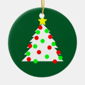 Paper Cutout Weihnachtsbaum Keramik Ornament (Vorne)