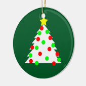 Paper Cutout Weihnachtsbaum Keramik Ornament (Links)