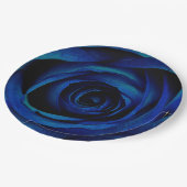 Paper Dinner Plate HAMbyWG Blue Rose Pappteller (Schrägansicht)