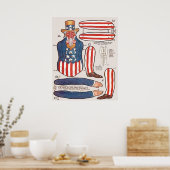Paper Doll, Uncle Sam Poster (Küche)