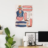 Paper Doll, Uncle Sam Poster (Heimbüro)