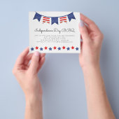 PAPER Einfache Stars Bunting 4th July BBQ Flyer (Gruppe)