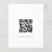 PAPER Einfaches QR-Code-Skript Hochzeitsradargerät Flyer (Hinten)