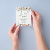 PAPER Elegantes Brautparty für Blumenschrift laden Flyer (Gruppe)