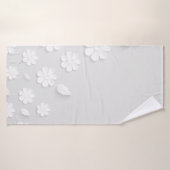 Paper flower background white badehandtuch (Badehandtuch)