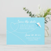 Paper Flugzeug Einladung (Stehend Vorderseite)