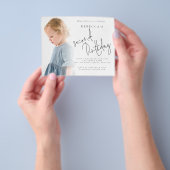 PAPER Foto Overlay 2. Geburtstag Einladung Flyer (Gruppe)