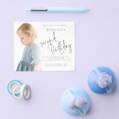 PAPER Foto Overlay 2. Geburtstag Einladung Flyer (Einzeln)