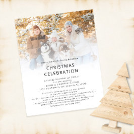 PAPER Foto Overlay Boho Weihnachtsfeiertag Einladu Flyer