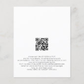 PAPER Foto Overlay QR Bohemisch Wedding Einladung Flyer (Hinten)