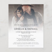 PAPER Foto Overlay QR Bohemisch Wedding Einladung Flyer (Vorne)