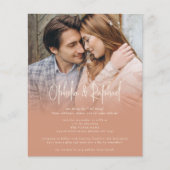 PAPER Foto QR Boho Terracotta Hochzeit Einladung Flyer (Vorne)