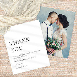 PAPER Foto Schwarz-weiß Wedding Danke Flyer