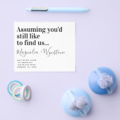 PAPER Funny Moving House Ankündigung Flyer (Einzeln)