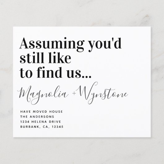 PAPER Funny Moving House Ankündigung Flyer (Vorne)