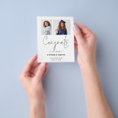 PAPER Glückwunsch 2 Foto 2023 Abitur Ankündigung Flyer (Gruppe)