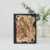 Paper Goannas Postkarte (Stehend Vorderseite)