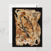 Paper Goannas Postkarte (Vorne/Hinten)