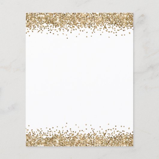 PAPER Gold Glitter Flyer (Hinten)