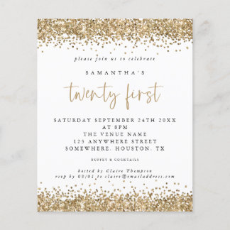 PAPER Gold Glitter Flyer