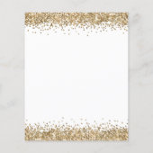 PAPER Gold Glitzer Zu Weihnachten Lasse Party einl Flyer (Hinten)