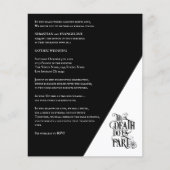 PAPER Gothic bis Tod tun uns Teil QR Hochzeit Flyer (Vorne)