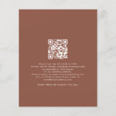 PAPER Heart Dreamcatcher Terracotta QR Wedding Flyer (Hinten)