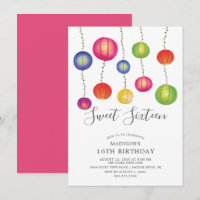 Paper Lantern 16 . Geburtstag zum Geburtstag