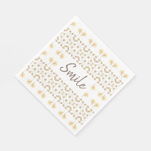 Paper Lunchen Flows Smile Napkin Serviette (Ecke)
