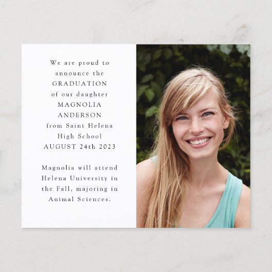 PAPER Minimalistischer Abschluss - Ankündigung von Flyer (Hinten)