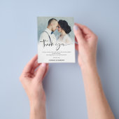 PAPER Modern Foto Overlay Wedding Vielen Dank Flyer (Gruppe)