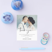 PAPER Modern Foto Overlay Wedding Vielen Dank Flyer (Einzeln)