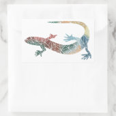 Paper Mosaic Gecko Sticker (Tasche)