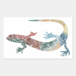 Paper Mosaic Gecko Sticker