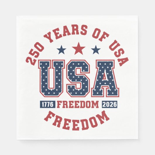 Paper Napkin-250th American Independence Tableware Serviette (Vorderseite)