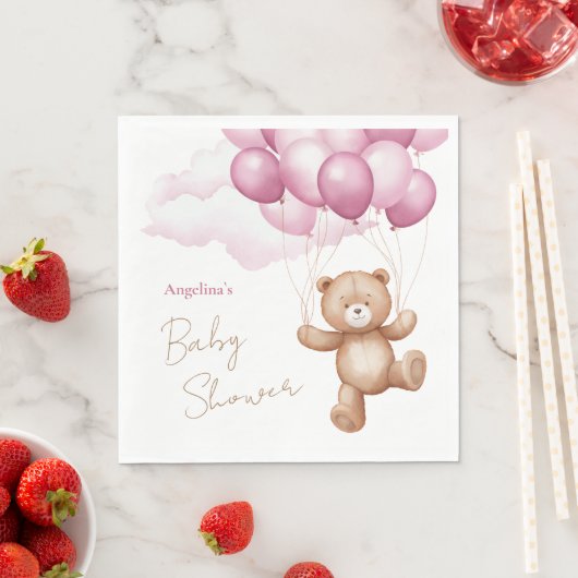 Paper Napkin Baby Dusche. Serviette (Beispiel)