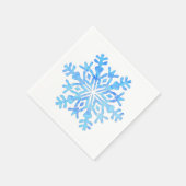 Paper Napkin Blue Schneeflocke Serviette (Ecke)