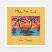 Paper Napkin - Bon Voyage Party Serviette (Vorderseite)