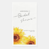 Paper Napkin Brautparty Sunflower Serviette (Vorderseite)