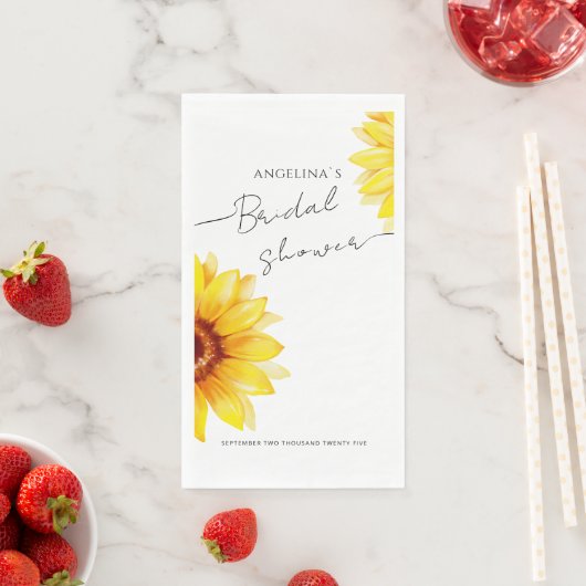 Paper Napkin Brautparty Sunflower Serviette (Beispiel)
