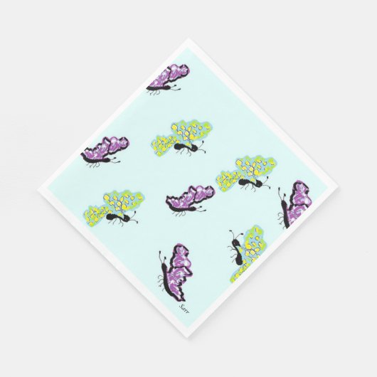 Paper Napkin Butterfells Serviette (Ecke)