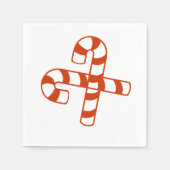 Paper Napkin - Candy Canes Serviette (Vorderseite)