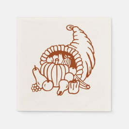 Paper Napkin - Cornucopia (dunkel) Serviette