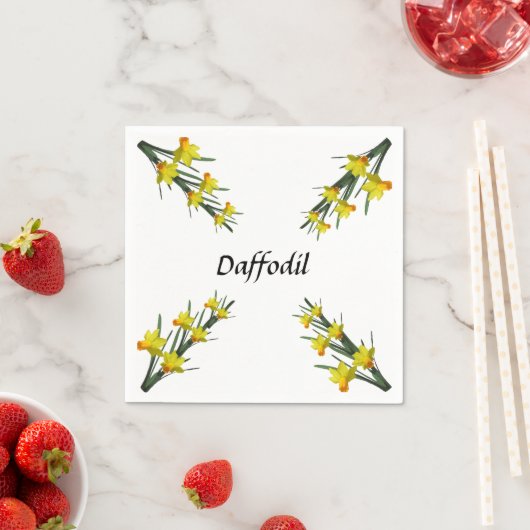 Paper Napkin - Daffodil Pattern Serviette (Beispiel)