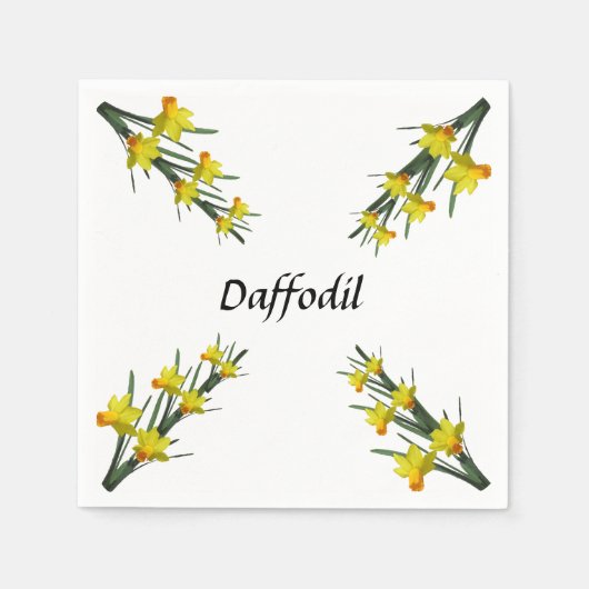 Paper Napkin - Daffodil Pattern Serviette (Vorderseite)