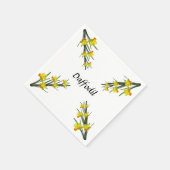 Paper Napkin - Daffodil Pattern Serviette (Ecke)
