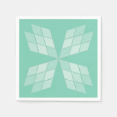 Paper Napkin - Diamantblätter Serviette (Vorderseite)