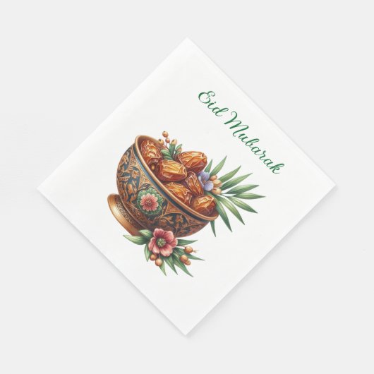 Paper Napkin-Eid Mubarak Tableware Serviette (Ecke)