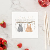 Paper Napkin, Er oder sie, Baby-Dusche, Serviette (Beispiel)