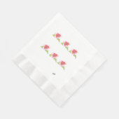 Paper Napkin: Exotische Blume Serviette (Ecke)